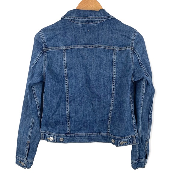 Levi’s Original Trucker Jacket Medium Blue Button Up Jean Jacket - Picture 2 of 9